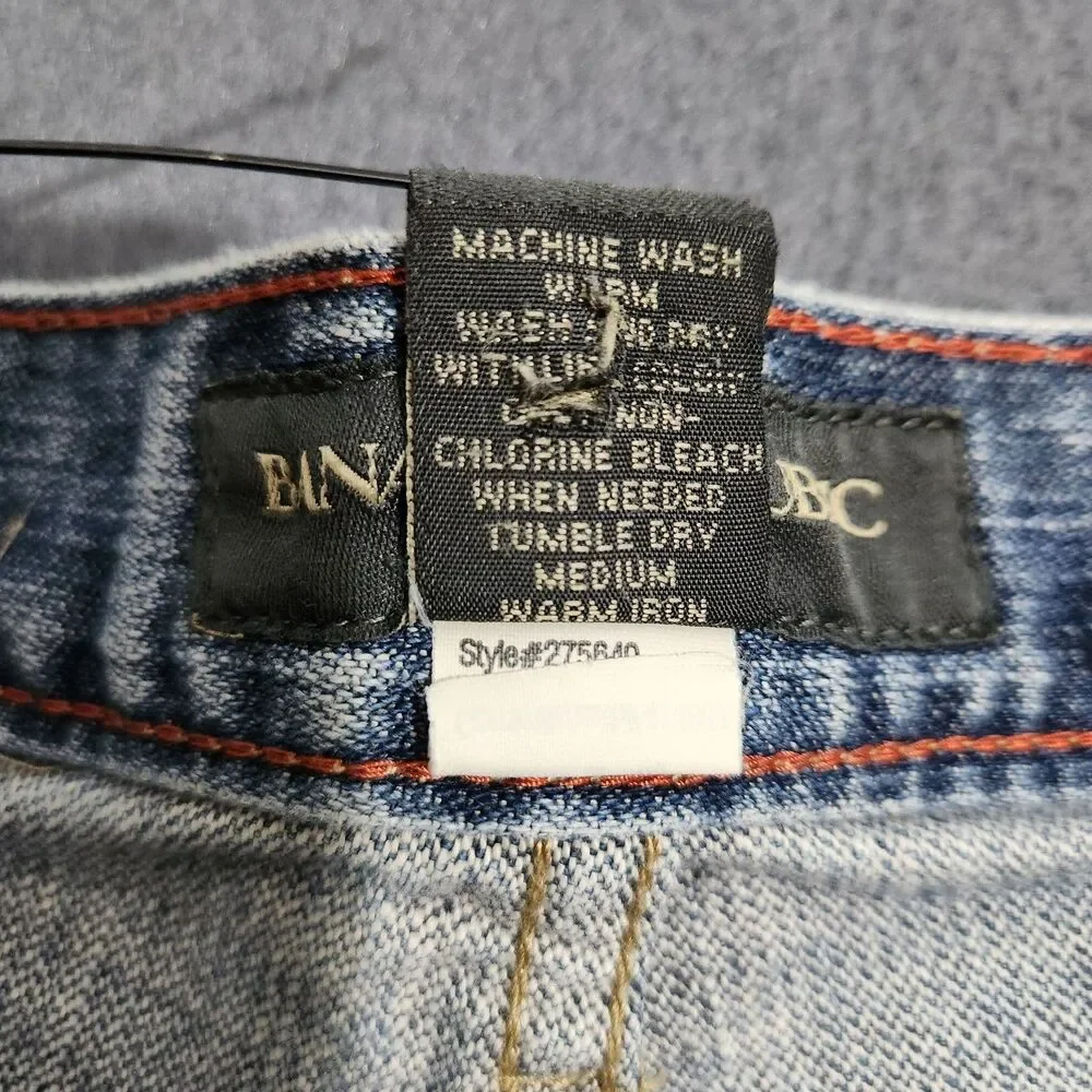 Vtg Banana Republic Jeans Men 34X30(28) Straight Leg Button Fly